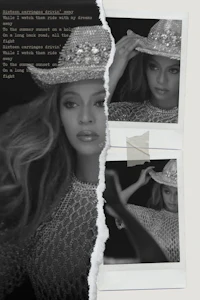 a photo of a woman wearing a cowboy hat